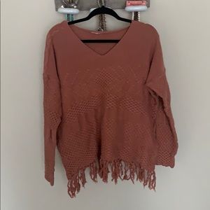 Fringe sweater